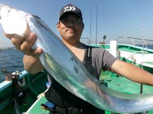 タチウオアジリレー釣り